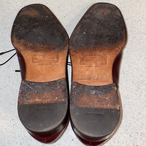 Louis Vuitton Brogue Shoes Burgundy - Picture 13 of 15